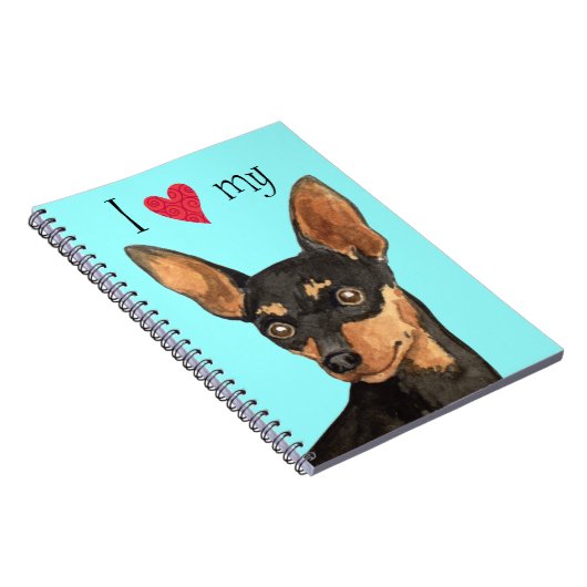 Ich Liebe mein Min-Button Notizblock (Rechte Seite)