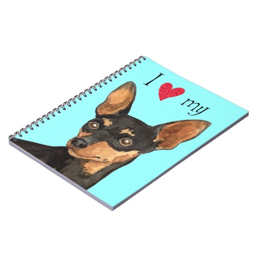 Ich Liebe mein Min-Button Notizblock (Linke Seite)