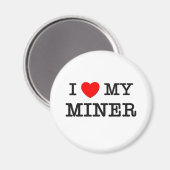 Ich Liebe mein MINDEST Magnet (Vorderseite/Rückseite)