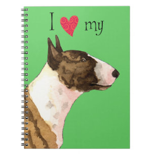 Ich Liebe mein Mini Bull Terrier Notizblock