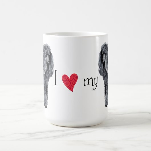Ich Liebe mein Miniaturpoodle Kaffeetasse (Mittel)