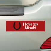 Ich Liebe mein Misaki Pferd Autoaufkleber (Auf Auto)