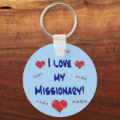 Ich Liebe mein Missionar Schlüsselanhänger (Vorderseite)