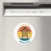 Ich Liebe mein Moka Pot Magnet (In Situ (Geschirrspüler))