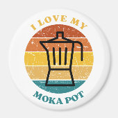Ich Liebe mein Moka Pot Magnet (Vorne)