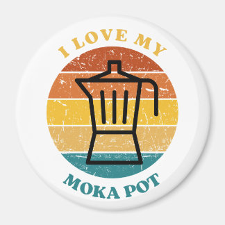 Ich Liebe mein Moka Pot Magnet