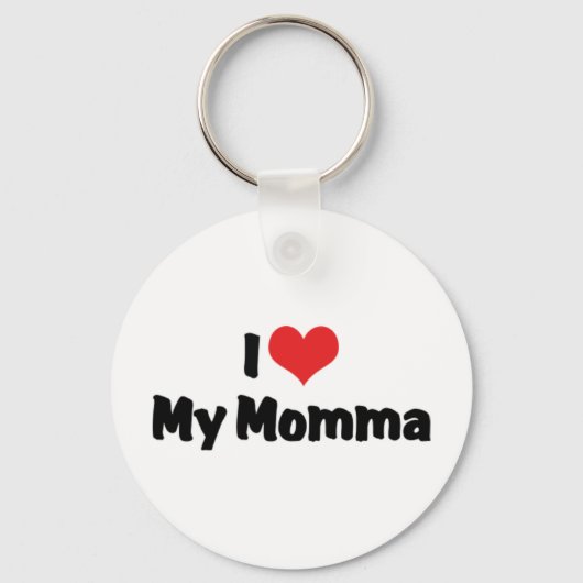 Ich Liebe Mein Momma Schlüsselanhänger (Vorderseite)