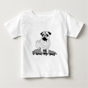 Ich Liebe mein Mops! Baby T - Shirt