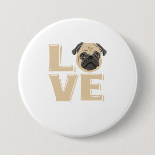 Ich Liebe mein Mops Mops Geschenke für Mops Liebha Button