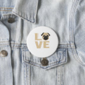 Ich Liebe mein Mops Mops Geschenke für Mops Liebha Button (Beispiel)