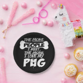 Ich Liebe mein Mops Paper Teller (Party)