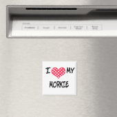 Ich Liebe mein Morkie Magnet (In Situ (Geschirrspüler))