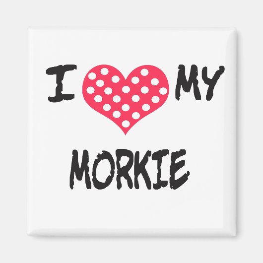 Ich Liebe mein Morkie Magnet (Vorne)