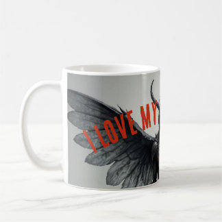 Ich Liebe mein Mothman Kaffeetasse