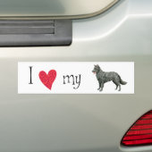 Ich Liebe mein Mudi Autoaufkleber (Auf Auto)