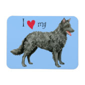 Ich Liebe mein Mudi Magnet (Horizontal)