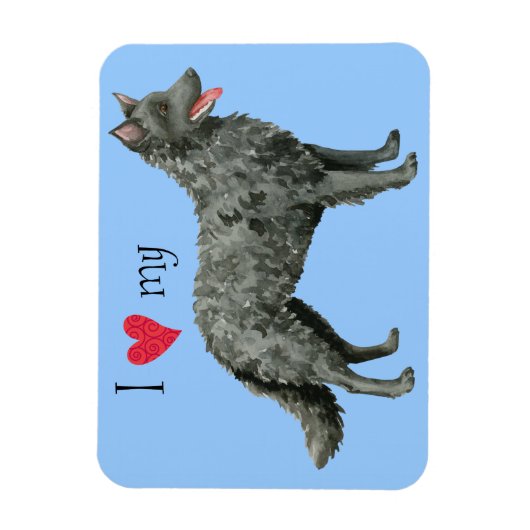 Ich Liebe mein Mudi Magnet (Vertikal)