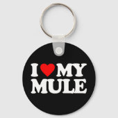 ICH LIEBE MEIN MULE SCHLÜSSELANHÄNGER (Vorderseite)