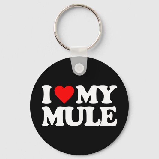 ICH LIEBE MEIN MULE SCHLÜSSELANHÄNGER (Vorderseite)