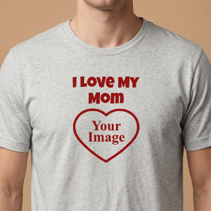 Ich liebe mein Mutti-Foto Tri-Blend Shirt