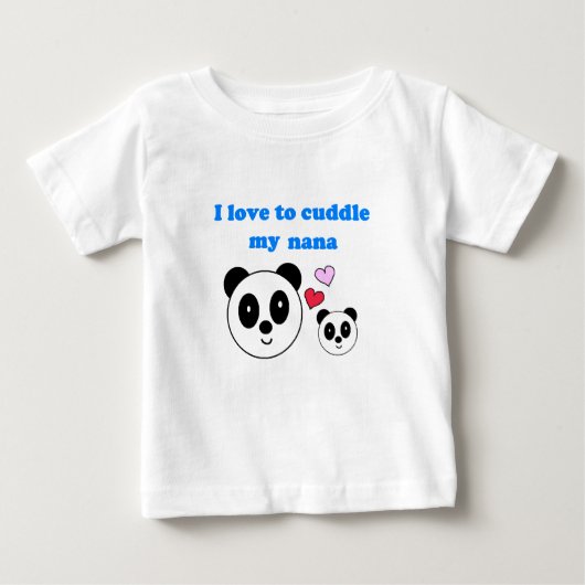 ICH LIEBE, MEIN NANA ZU KÜDLE BABY T-SHIRT (Vorderseite)