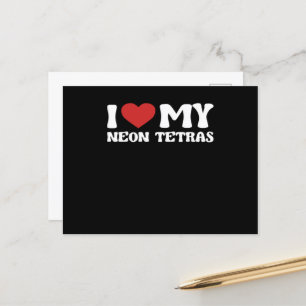 Ich Liebe Mein Neon Tetras Funny Valentinstag Postkarte