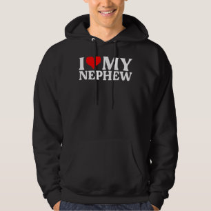 Ich Liebe mein Nephew, ich rotes Herz mein Nephew Hoodie