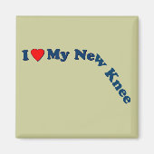 Ich Liebe mein neues Knie Magnet (Vorne)
