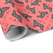 Ich Liebe mein Neufundland Geschenkpapier (Rolleneckpunkt)