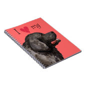 Ich Liebe mein Neufundland Notizblock (Rechte Seite)