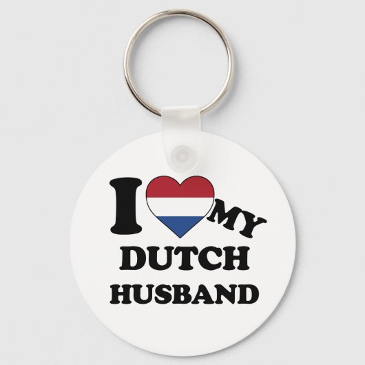 Ich Liebe mein niederländisches Ehemann Schlüsselanhänger (Vorderseite)