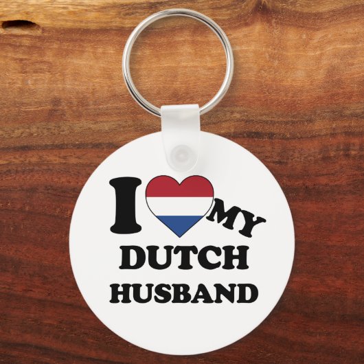 Ich Liebe mein niederländisches Ehemann Schlüsselanhänger (Vorderseite)