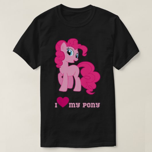 Ich Liebe mein niedliches Pony Fantasy-Tee  T-Shirt (Design vorne)