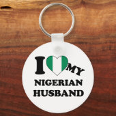 Ich Liebe mein nigerianisches Ehemann Schlüsselanhänger (Vorderseite)