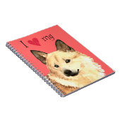 Ich Liebe mein norwegisches Buhund Notizblock (Rechte Seite)