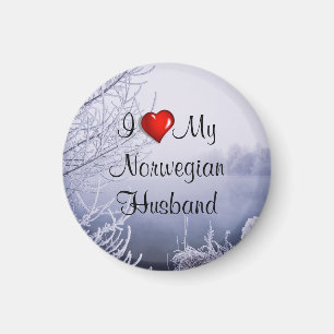 Ich Liebe mein norwegisches Ehemann Magnet