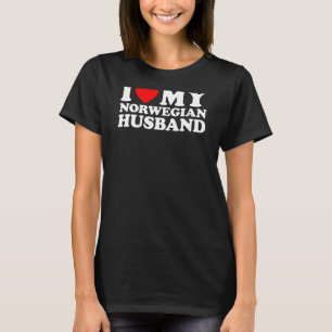 Ich Liebe mein norwegisches Ehemann T-Shirt