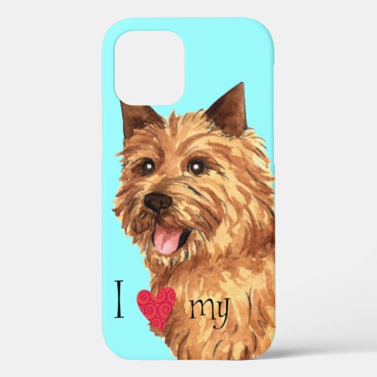 Ich Liebe mein Norwich Terrier Case-Mate iPhone Hülle (Rückseite)