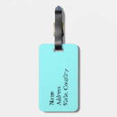 Ich Liebe mein Norwich Terrier Gepäckanhänger (Rückseite vertikal)