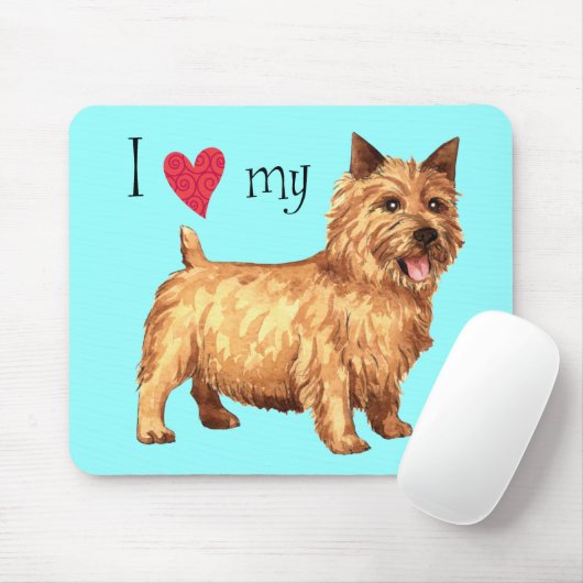 Ich Liebe mein Norwich Terrier Mousepad (Mit Mouse)