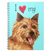 Ich Liebe mein Norwich Terrier Notizblock (Vorderseite)