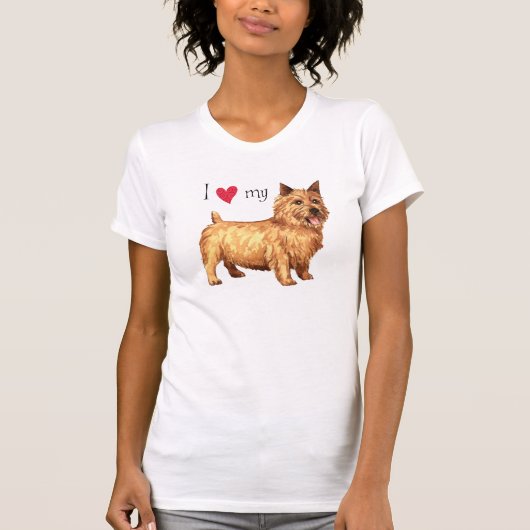 Ich Liebe mein Norwich Terrier T-Shirt (Vorderseite)