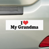Ich Liebe mein Oma Autoaufkleber (Auf Auto)