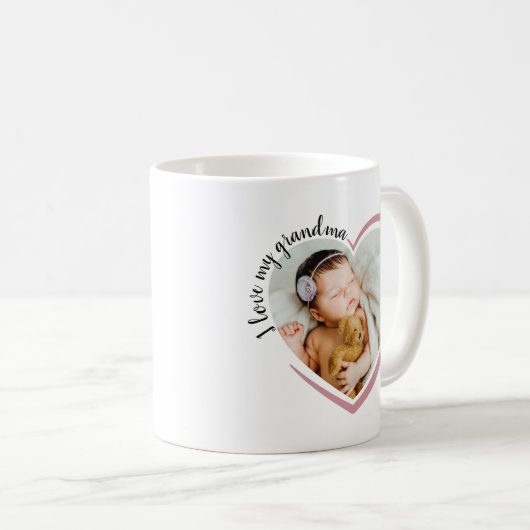 Ich Liebe mein Oma Foto Kaffeetasse (VorderseiteRechts)