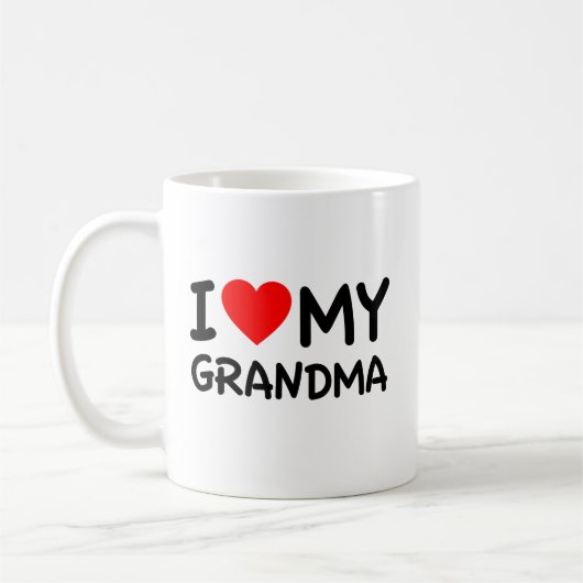Ich Liebe mein Oma Kaffeetasse (Links)