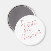 Ich Liebe mein Oma! Magnet (Vorderseite/Rückseite)