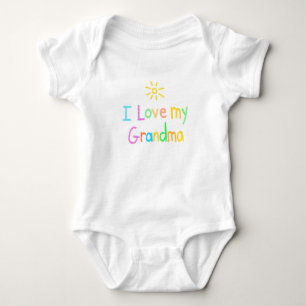 Ich Liebe mein Oma Säugling Bodysuit Baby Strampler