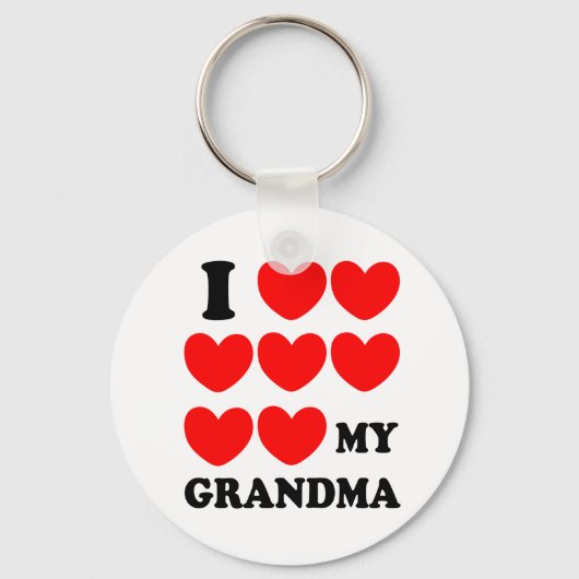 Ich Liebe mein Oma Schlüsselanhänger (Vorderseite)