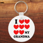 Ich Liebe mein Oma Schlüsselanhänger (Vorderseite)