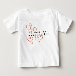 Ich Liebe mein Oma und Opa Baby T-shirt